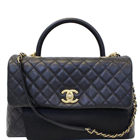 chanel medium coco handle bag|Chanel coco handbag price uk.